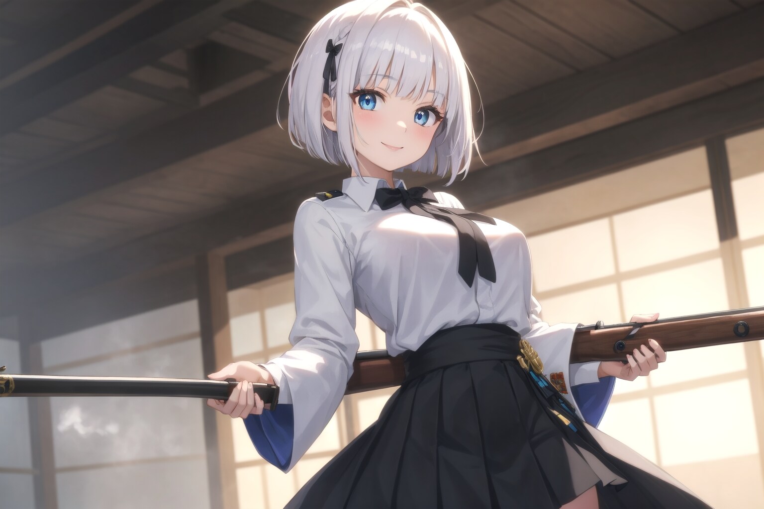 白髪ボブで探偵の少女３ | の人気AIイラスト・グラビア