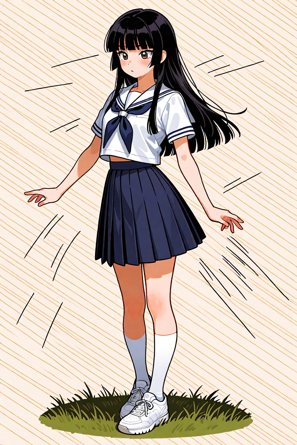 線画指定の「おまけ」をパステル画指定にして描画