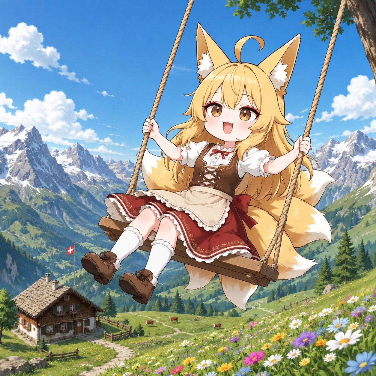8/12　アルプスの少女ハイジの日（ハイジの日） | の人気AIイラスト・グラビア