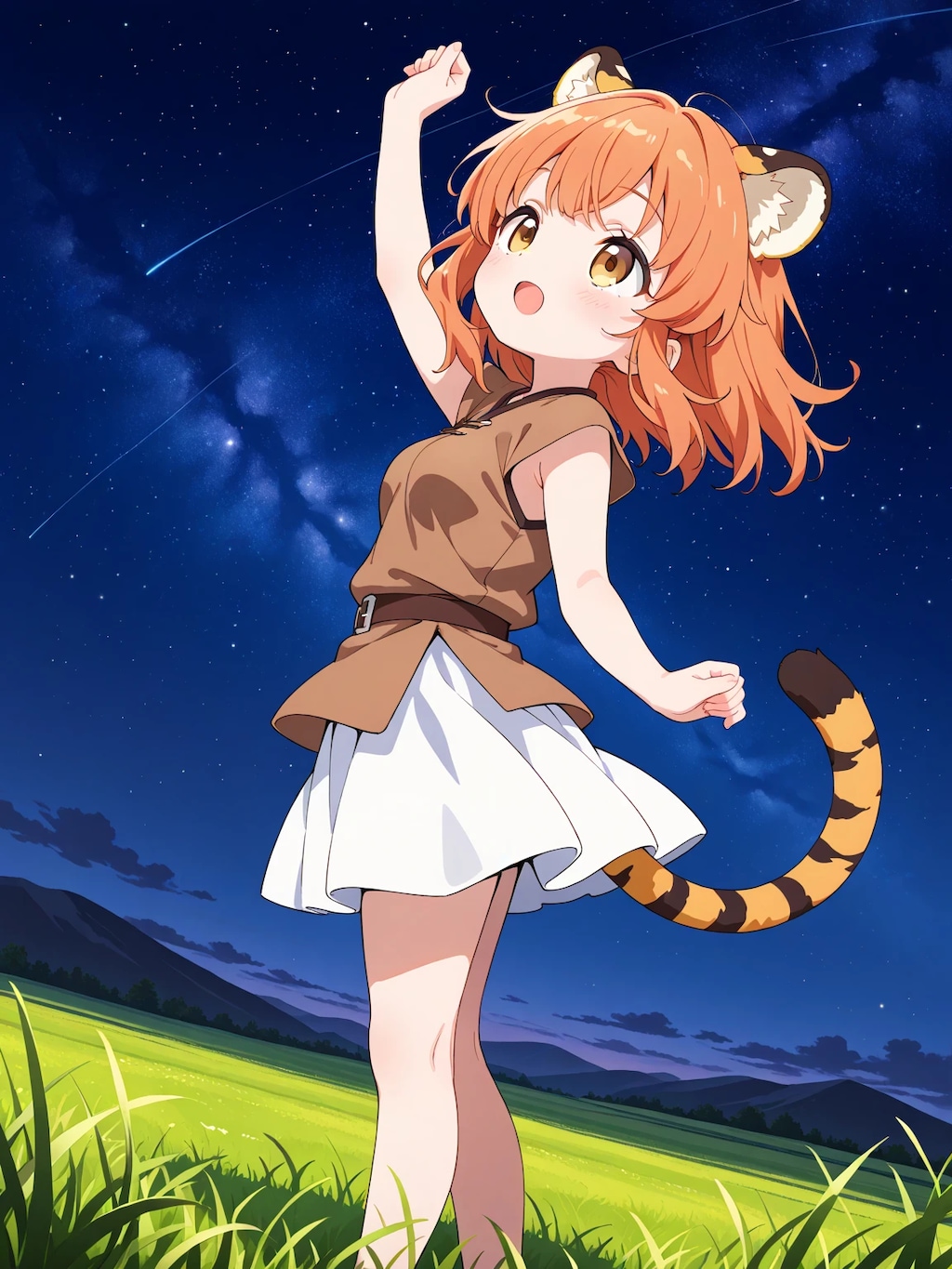 星空を見上げるティカ