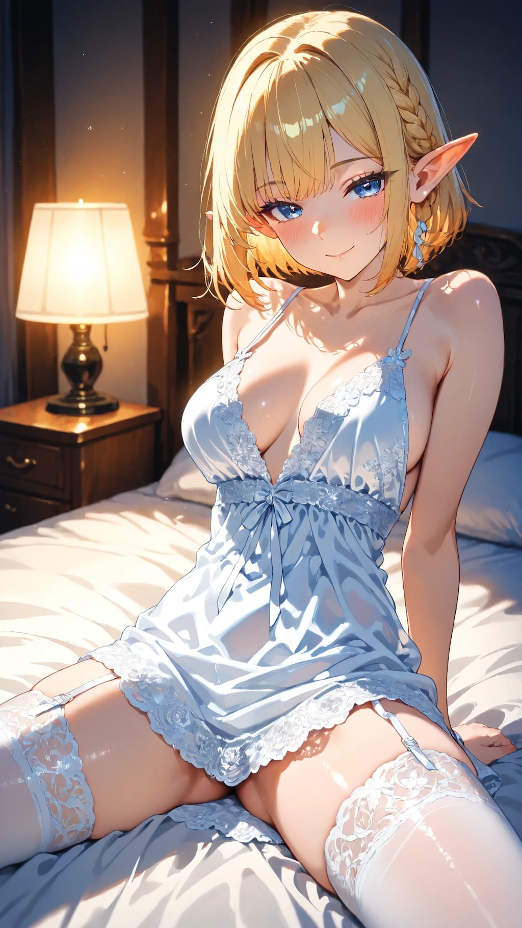 🧝‍♀️🛏️ エル子「締め付けない方が楽ですよ♪」←目のやり場がない