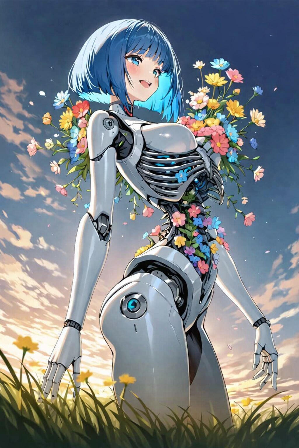 ちちぷい生成メカ娘　花籠