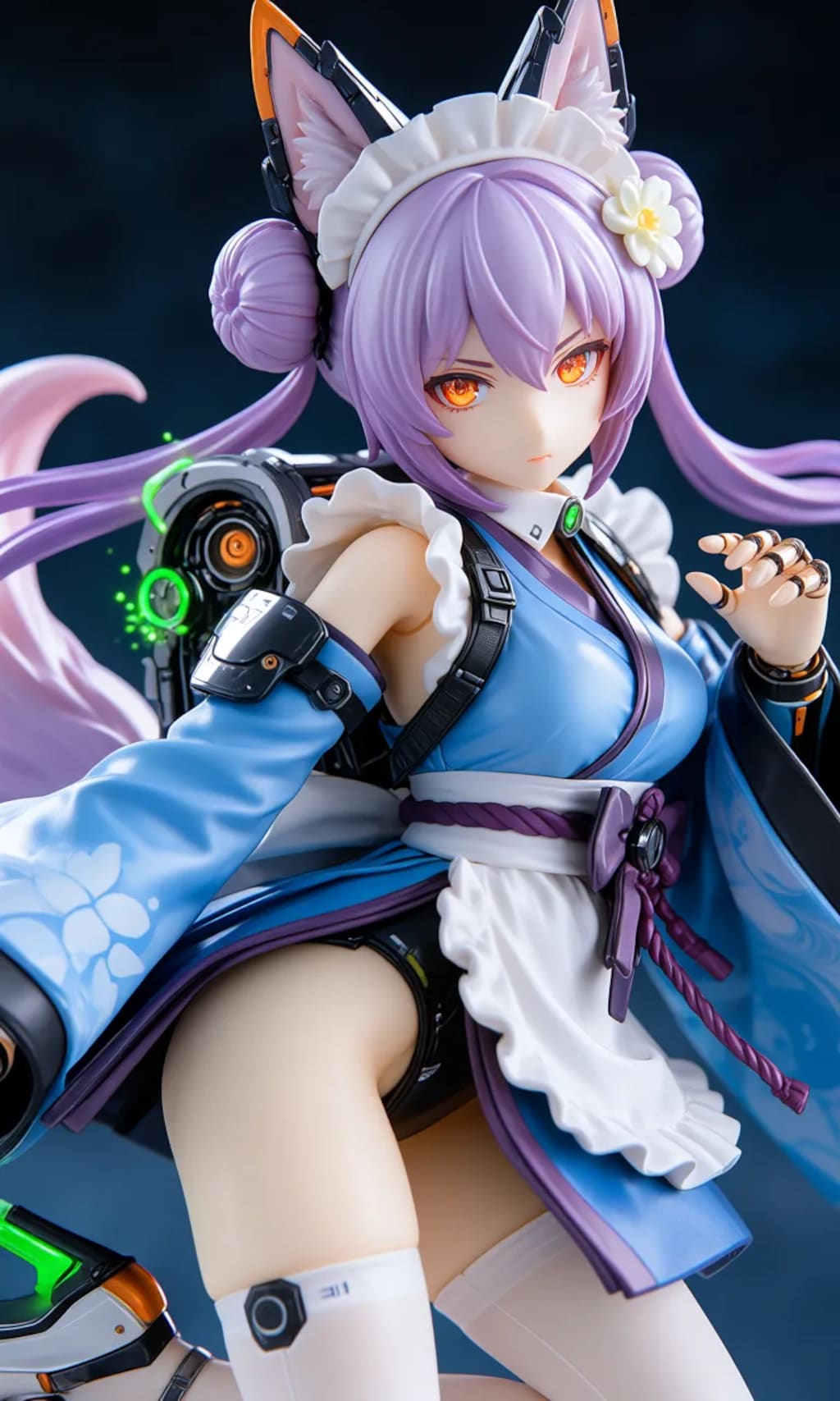 異世界制服少女達　メカ娘　メイド神狐娘　アクリルドールフィギュア