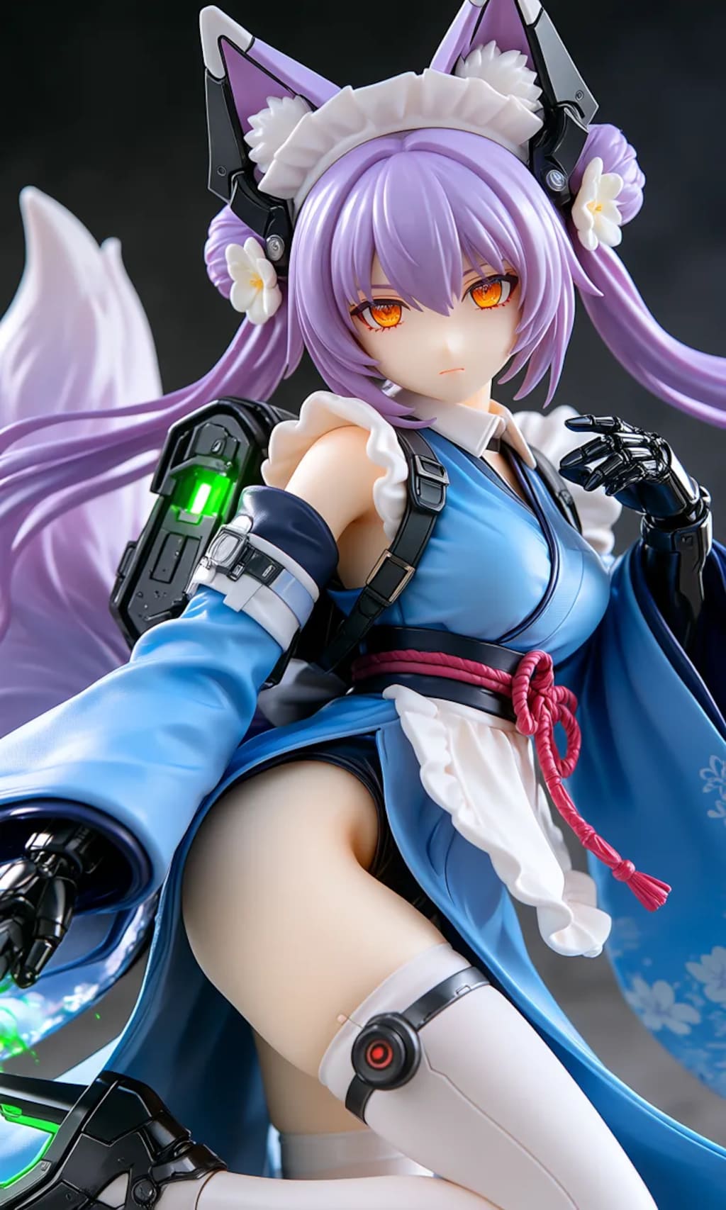 異世界制服少女達　メカ娘　メイド神狐娘　アクリルドールフィギュア