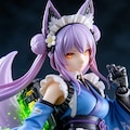 異世界制服少女達　メカ娘　メイド神狐娘　アクリルドールフィギュア 3枚目