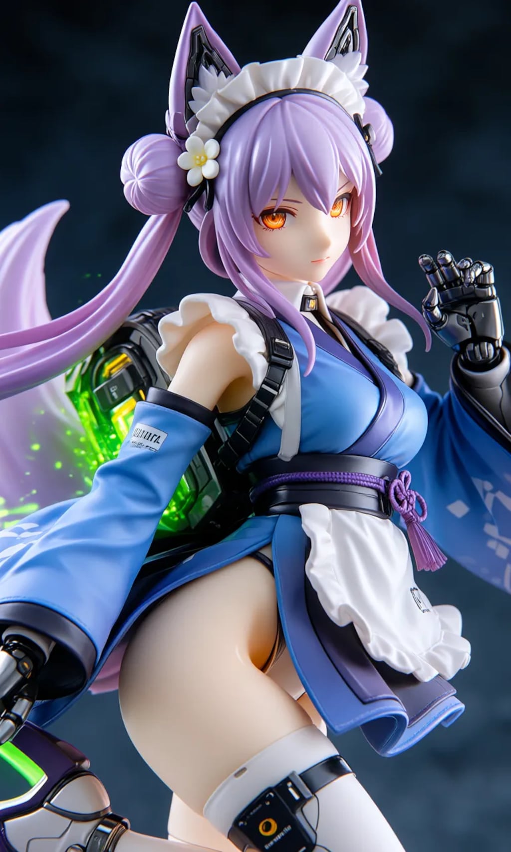 異世界制服少女達　メカ娘　メイド神狐娘　アクリルドールフィギュア