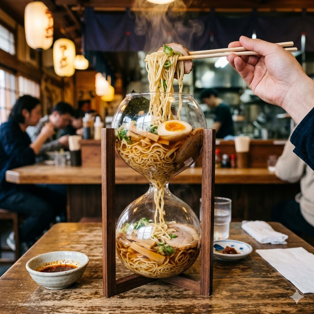 砂時計ラーメン | の人気AIイラスト・グラビア
