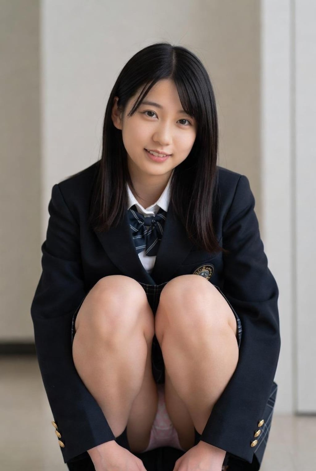 しゃがみパンチラ