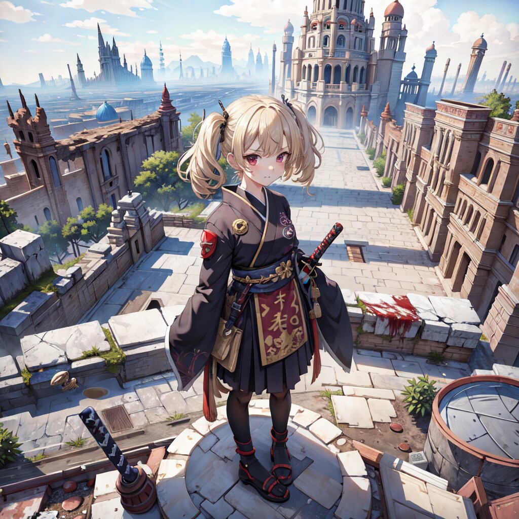 和装スカート武士