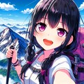 山と、黒髪ポニーテール少女⛰️1-2(6枚) 2枚目