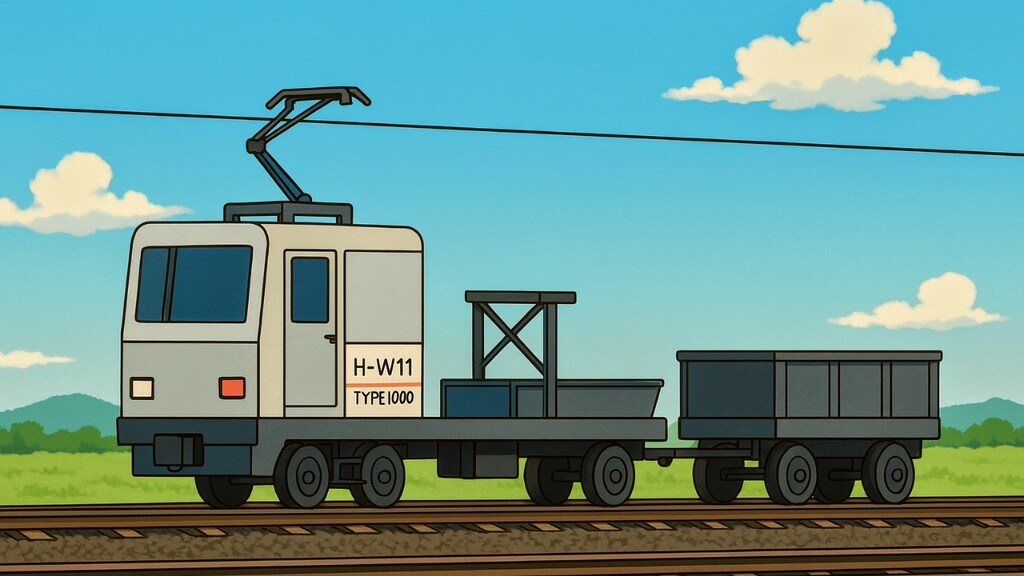 保線用トロッコ