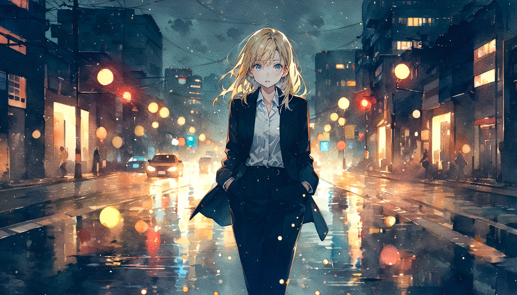 黒服女子 | の人気AIイラスト・グラビア