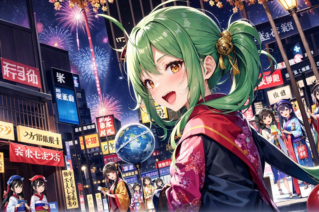 絵文字で「七夕祭り」