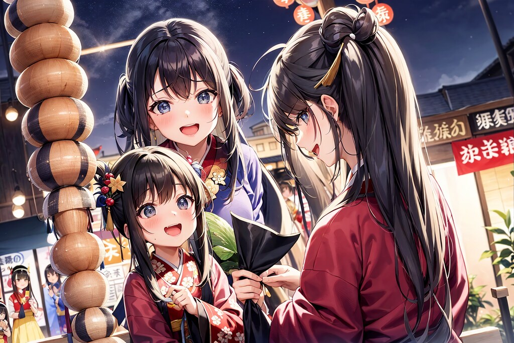 絵文字で「七夕祭り」