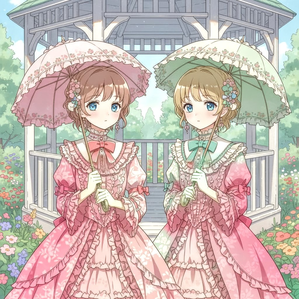 ガゼボの前で | の人気AIイラスト・グラビア