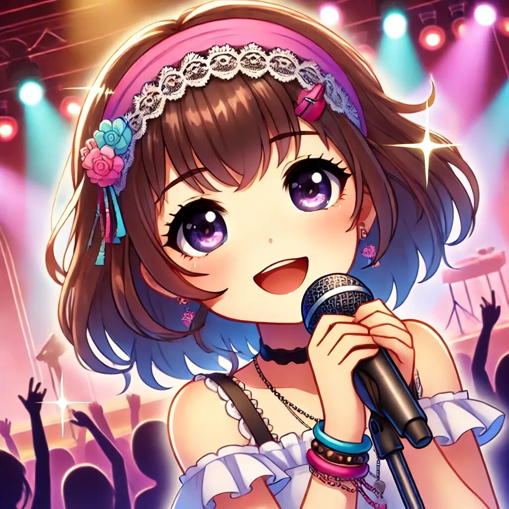 カチューシャをした少女