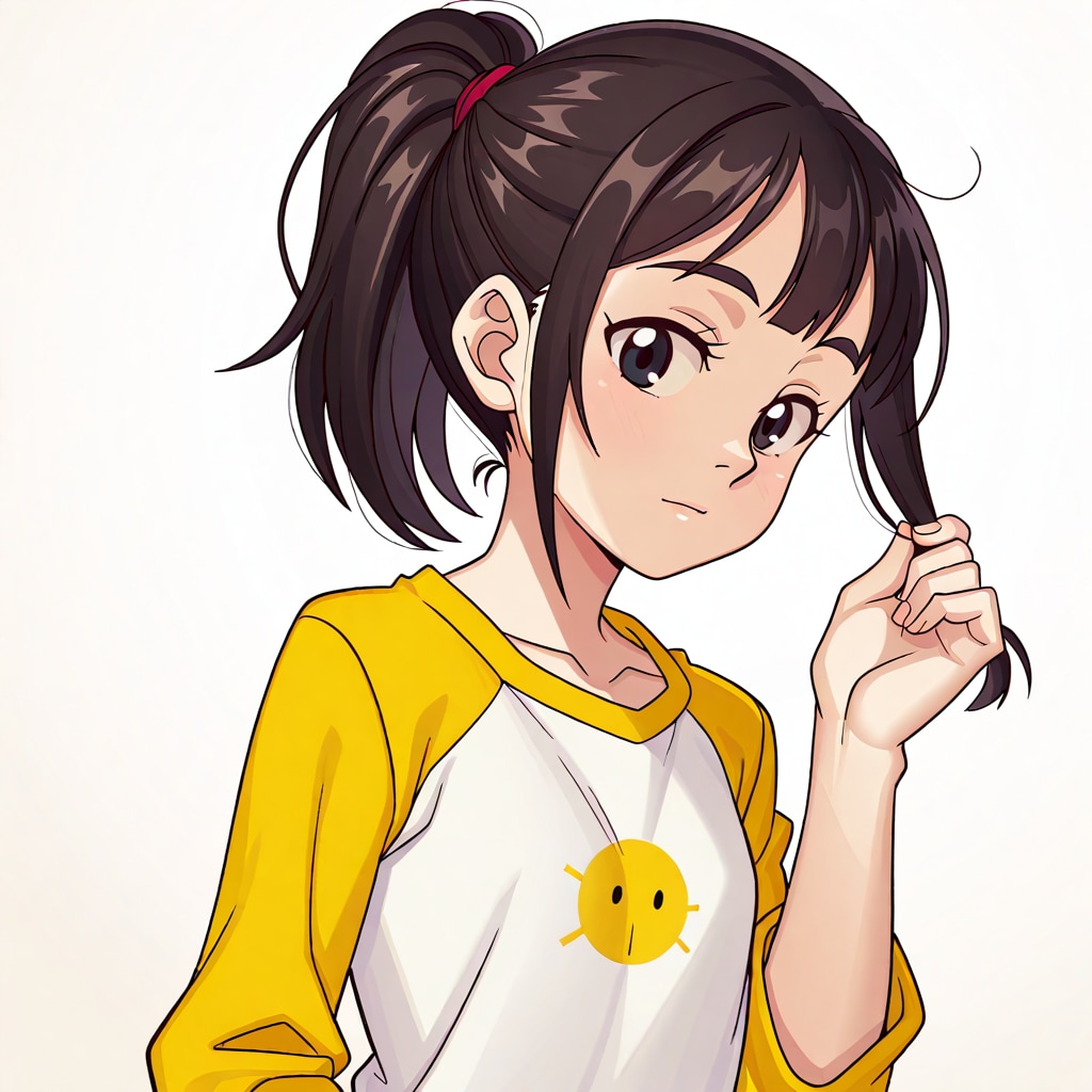 髪を気にする