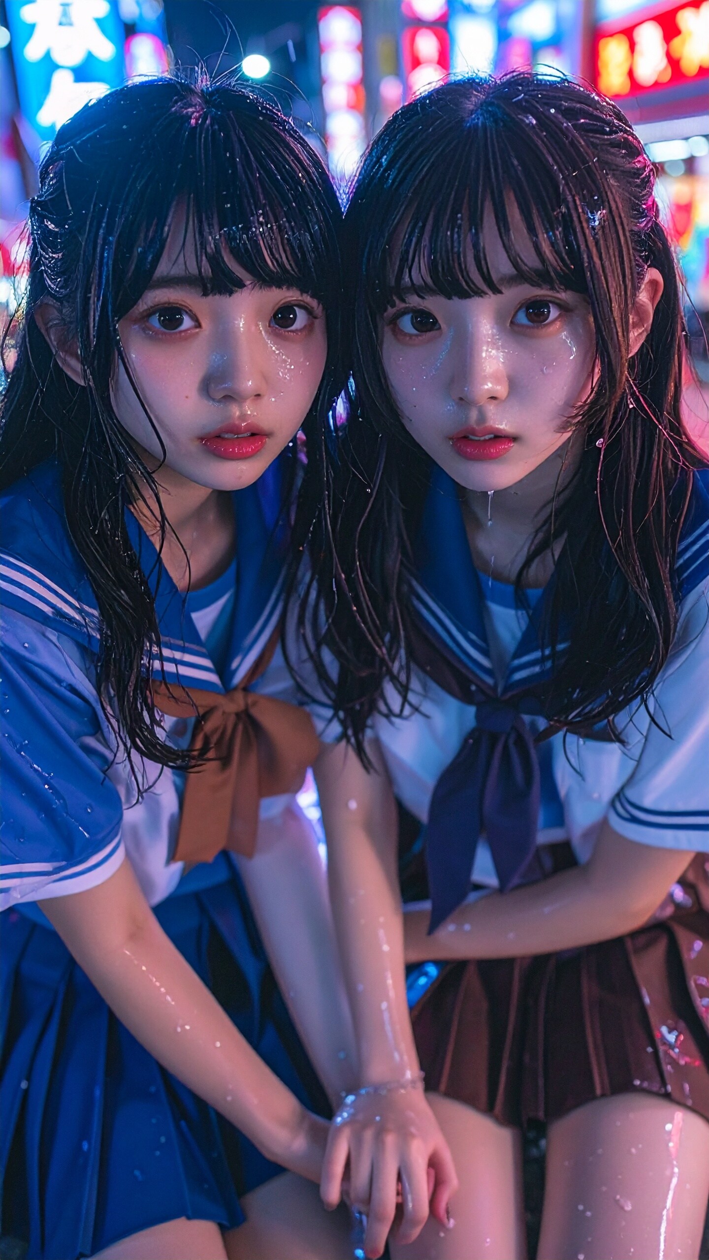 繁華街の少女たち①