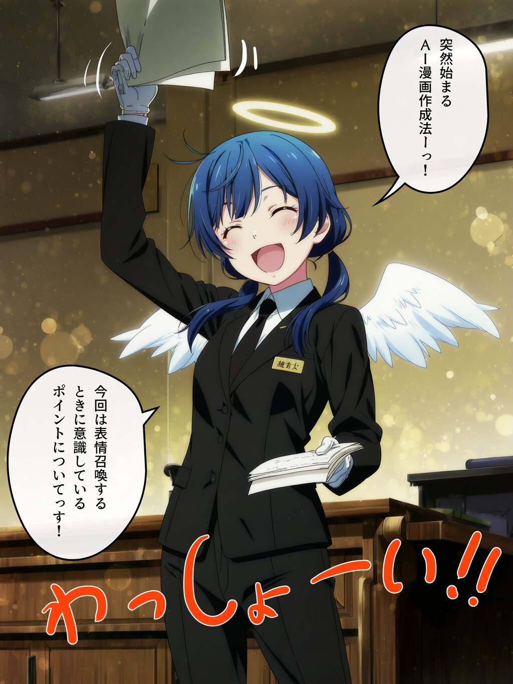 135話　『AI漫画作成：表情編』5ページ