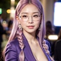 紫で眼鏡で巨乳のお姉さん 2枚目
