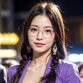 紫で眼鏡で巨乳のお姉さん 7枚目
