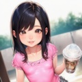 ピンクな彼女コンビニジュース 3枚目