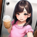 ピンクな彼女コンビニジュース 2枚目