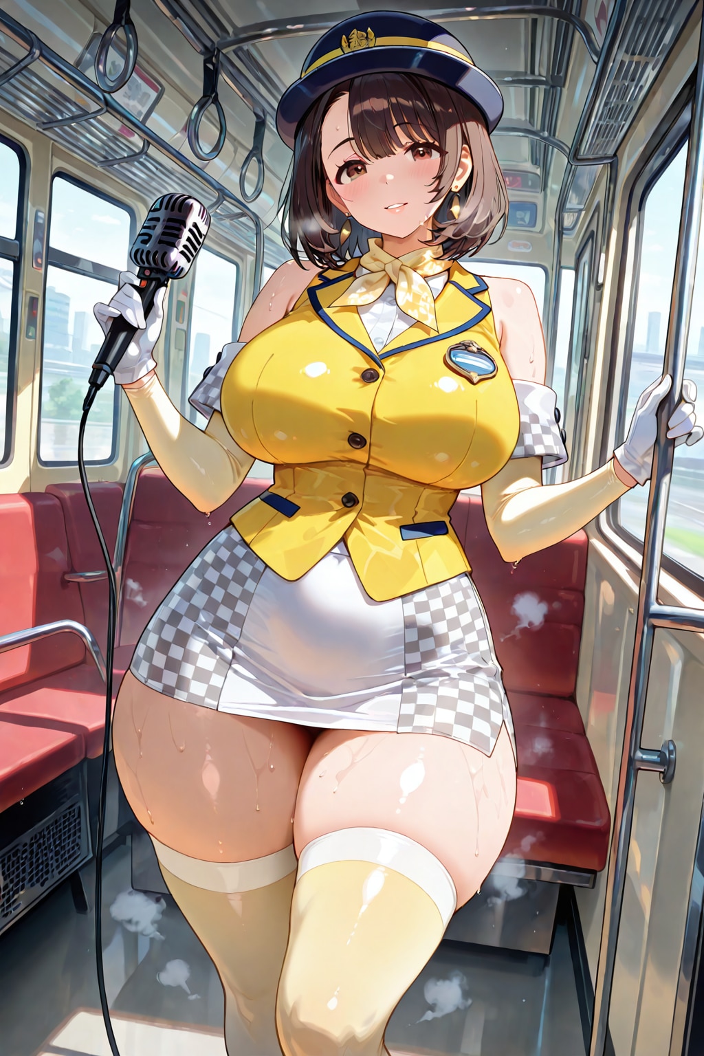 「発車いたしまーす♡」