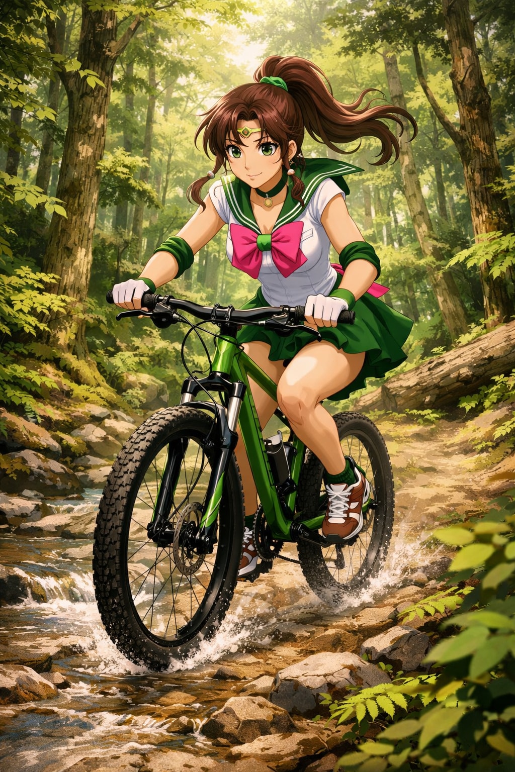 自転車に乗るセー〇ー戦士_Copilot