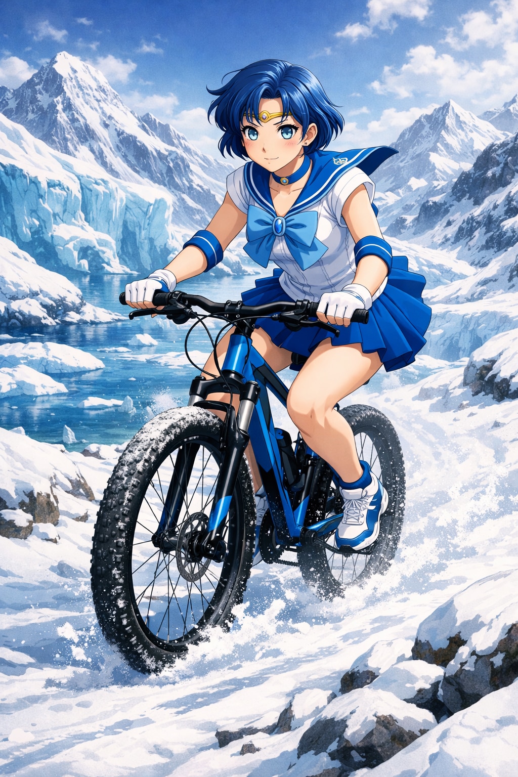 自転車に乗るセー〇ー戦士_Copilot