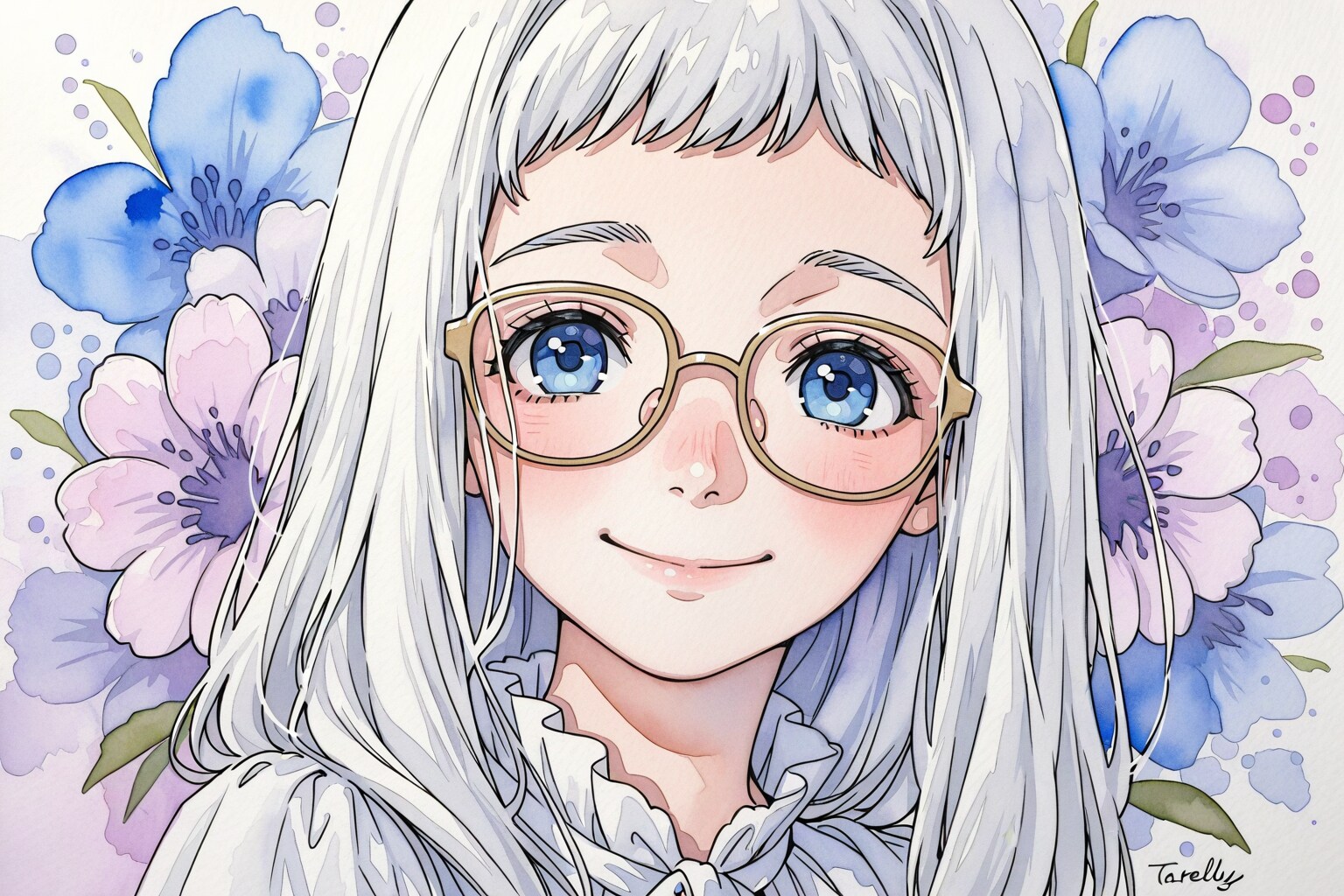 メガネ女子白ちゃん | の人気AIイラスト・グラビア