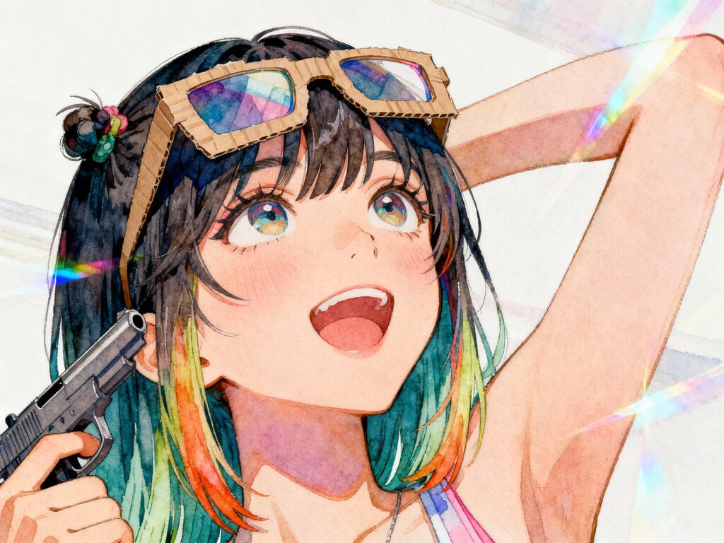 段ボールめがねと…