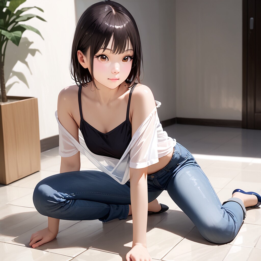 一応シアーシャツでた（笑） | の人気AIイラスト・グラビア