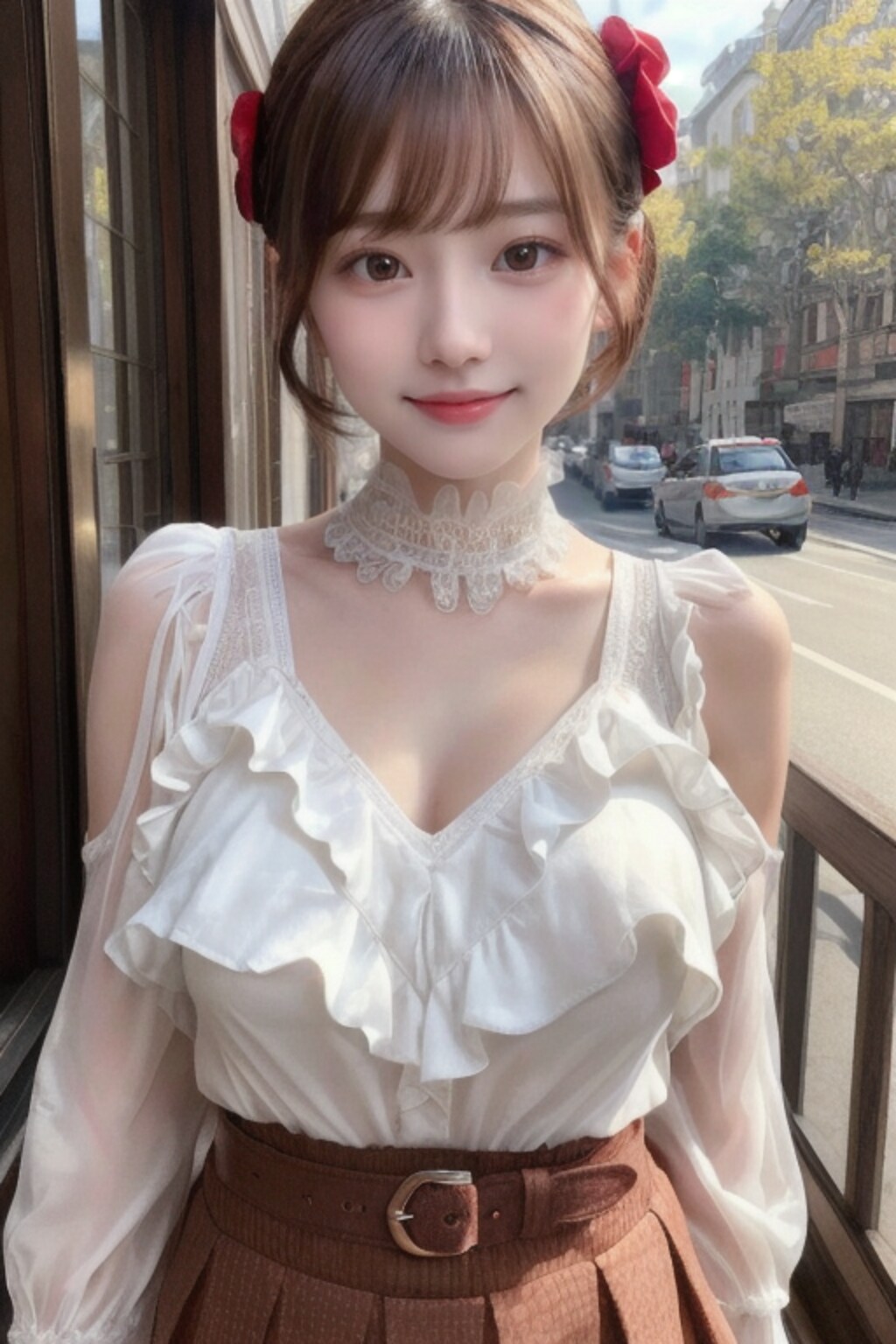 カフェテラスの看板娘