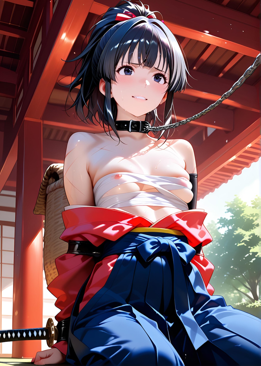 夢乃春樹（YumenoHaruki）　刀剣　拘束