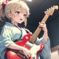 着物でギター少女 5枚目