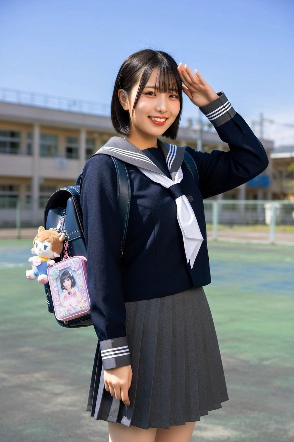 【全年齢版002】廊下から表に出た女子高生シリーズコレクションCO001 Model №001 002 003 004 005