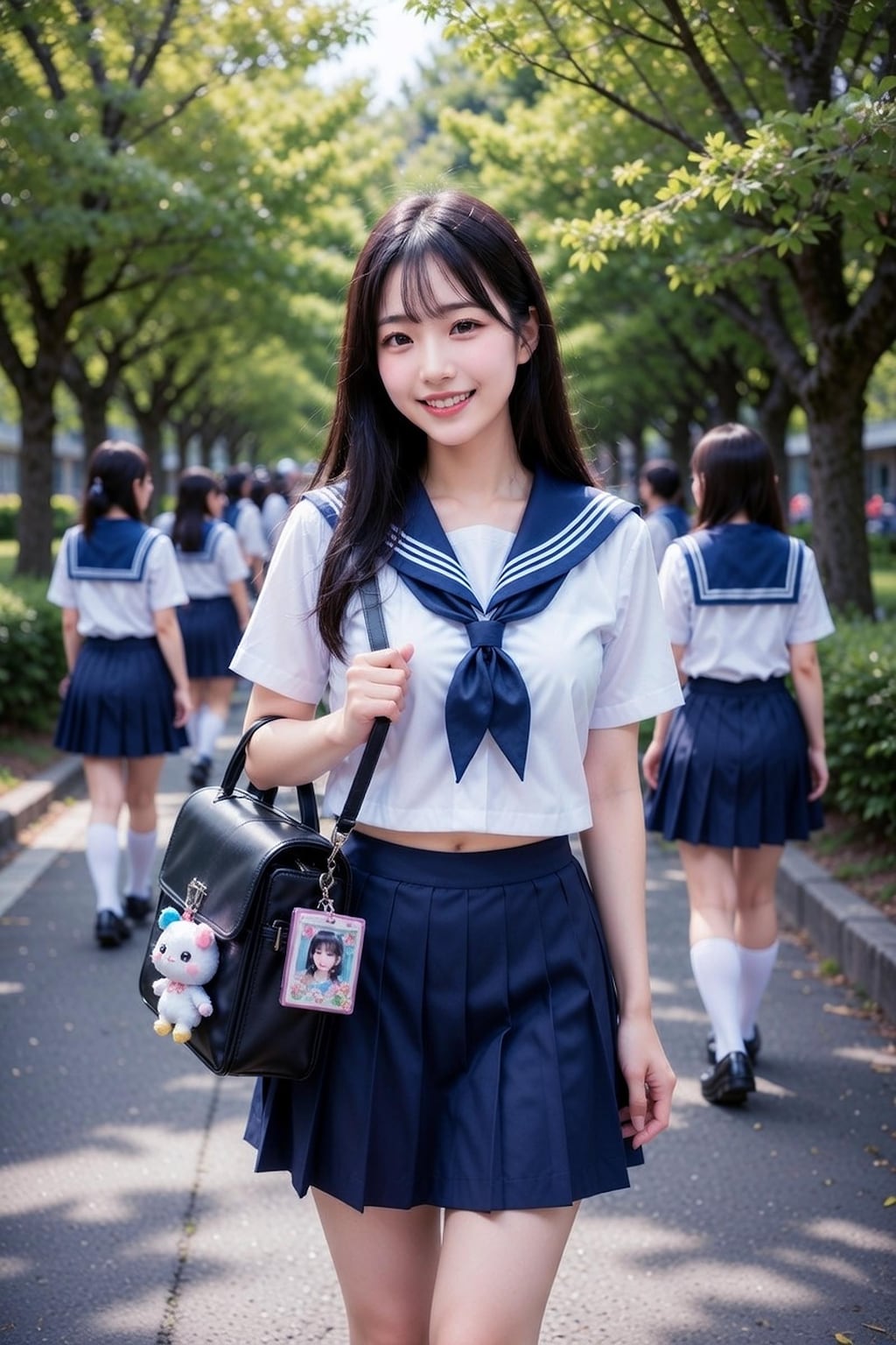 【全年齢版002】廊下から表に出た女子高生シリーズコレクションCO001 Model №001 002 003 004 005