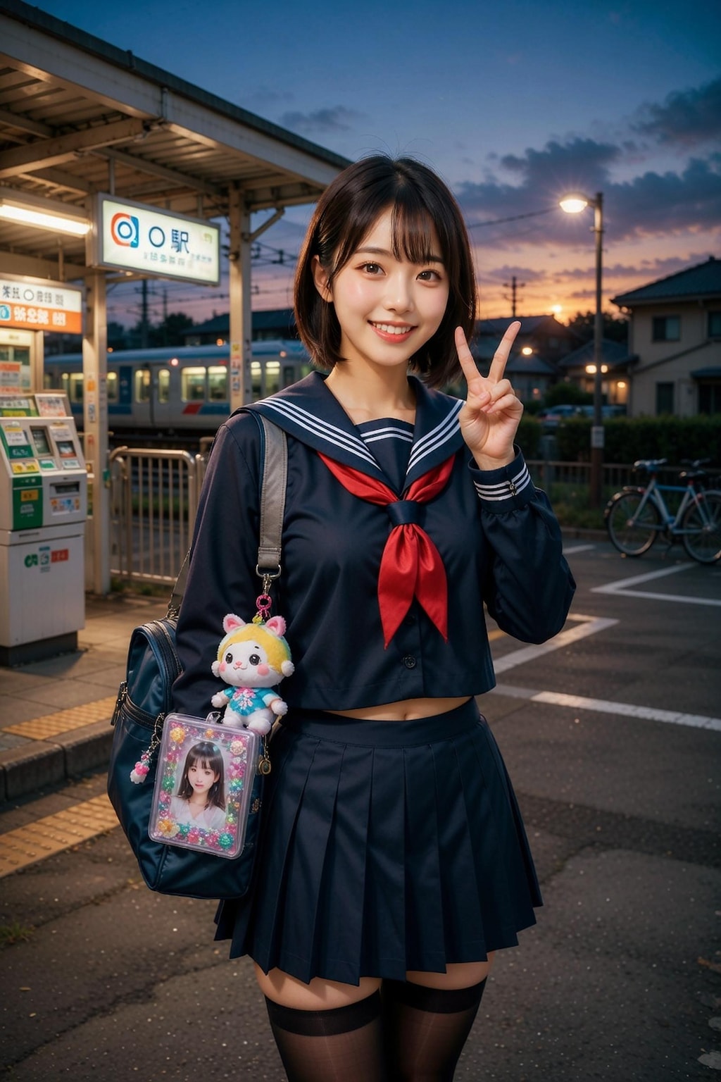 【全年齢版002】廊下から表に出た女子高生シリーズコレクションCO001 Model №001 002 003 004 005