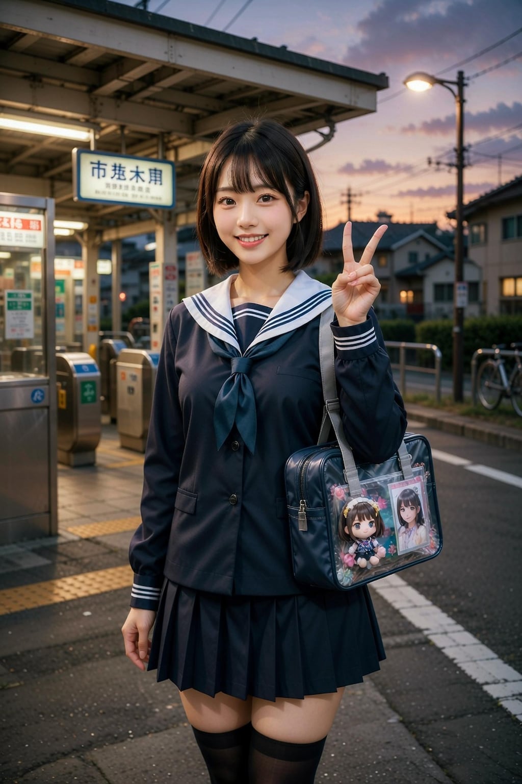 【全年齢版002】廊下から表に出た女子高生シリーズコレクションCO001 Model №001 002 003 004 005
