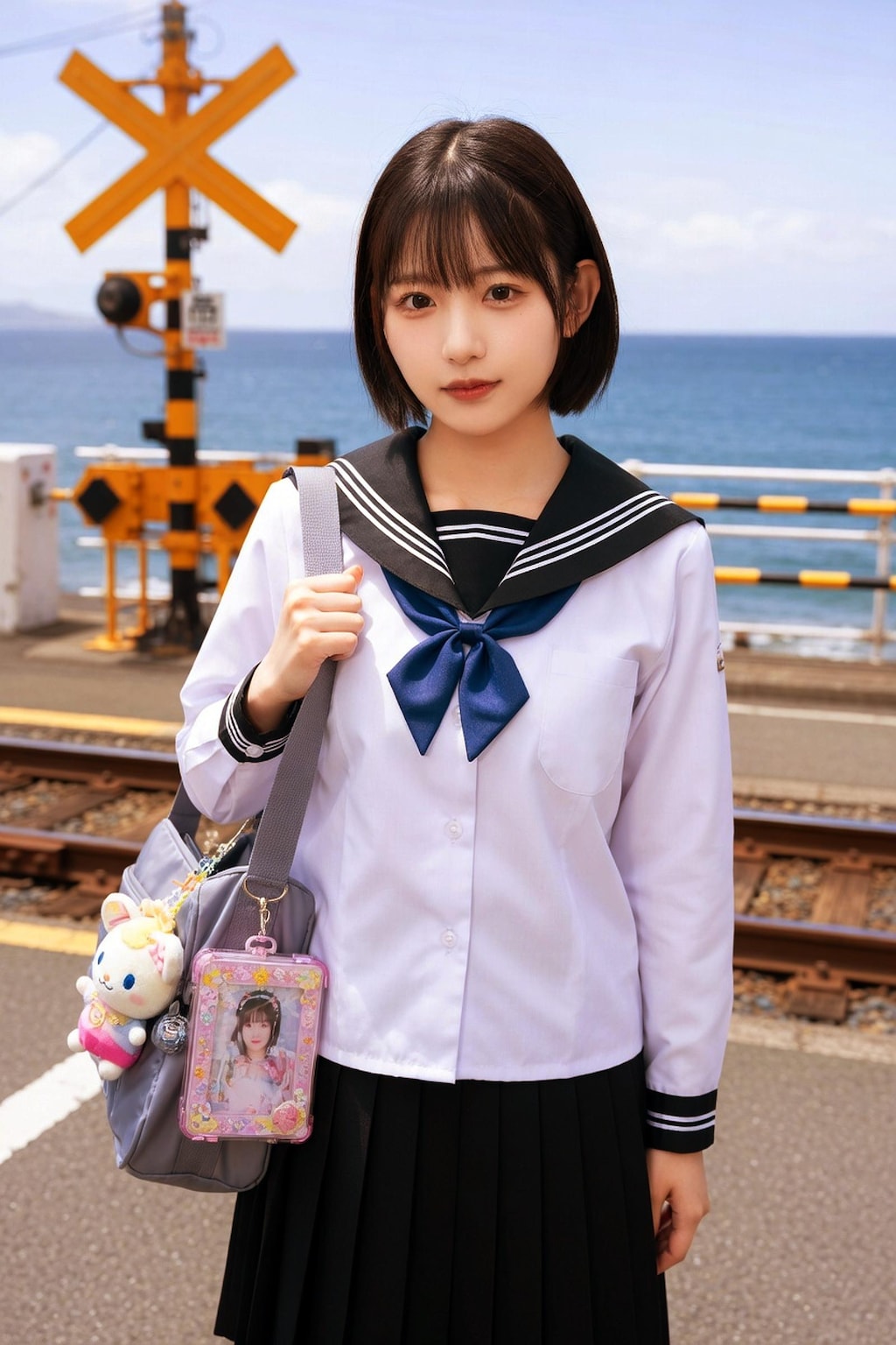 【全年齢版002】廊下から表に出た女子高生シリーズコレクションCO001 Model №001 002 003 004 005