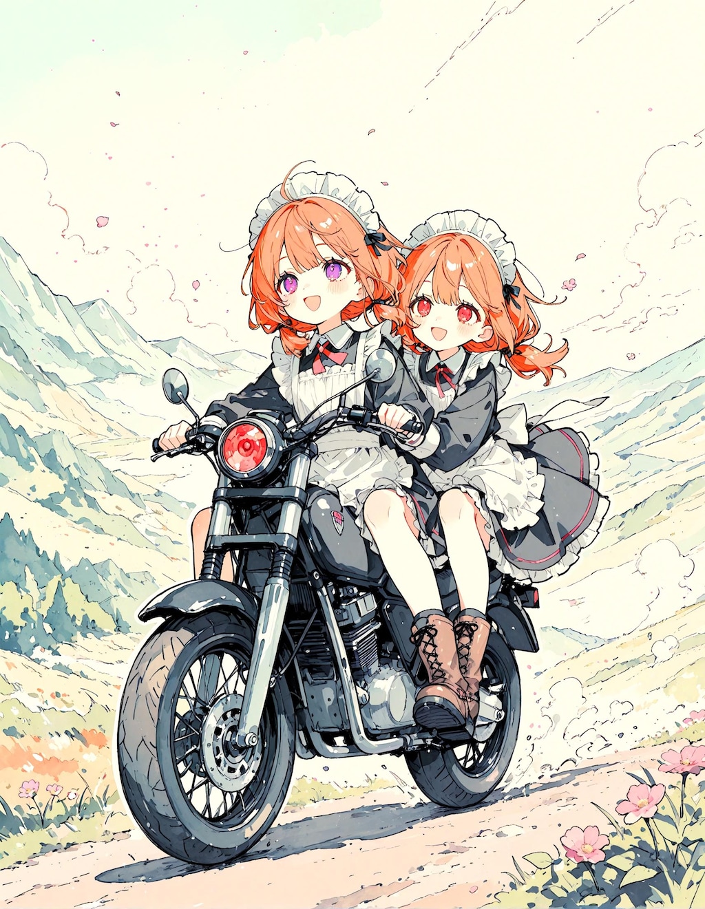 双子メイド少女