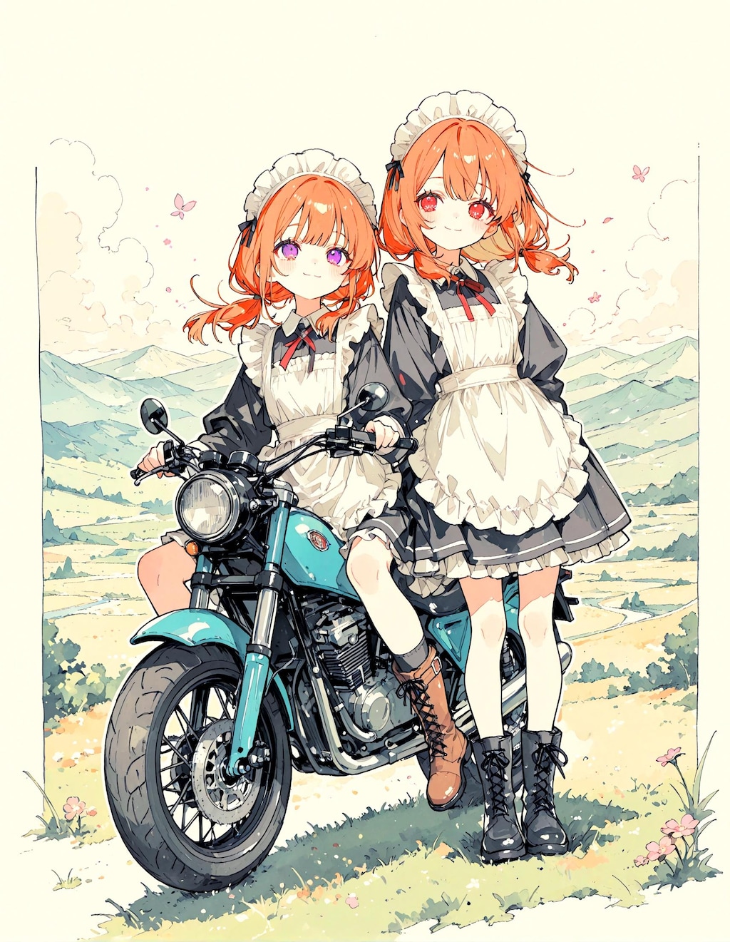 双子メイド少女