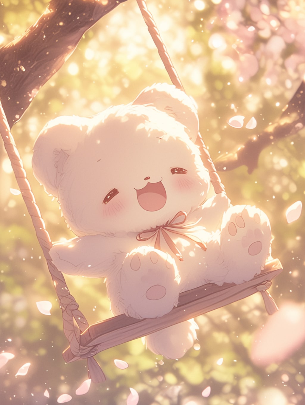 そよ風と、木漏れ日のブランコ🐾