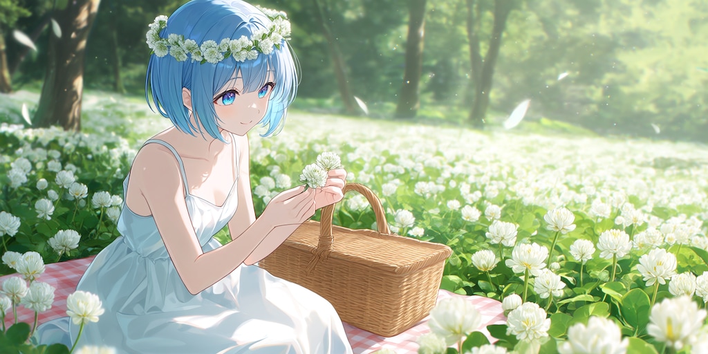 クローバーの花冠