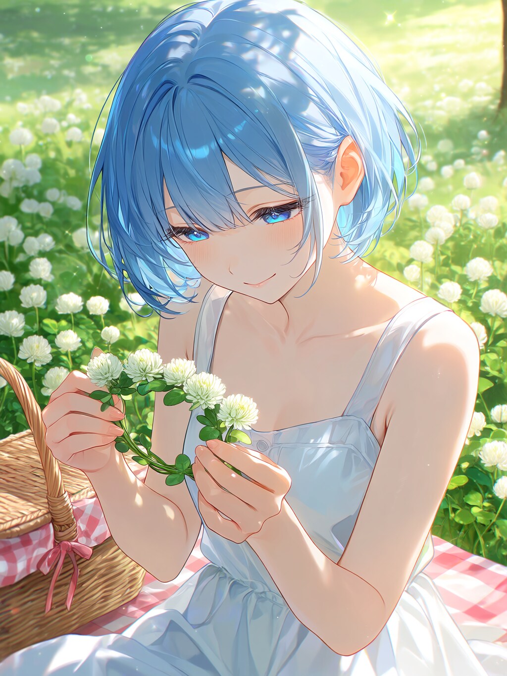 クローバーの花冠