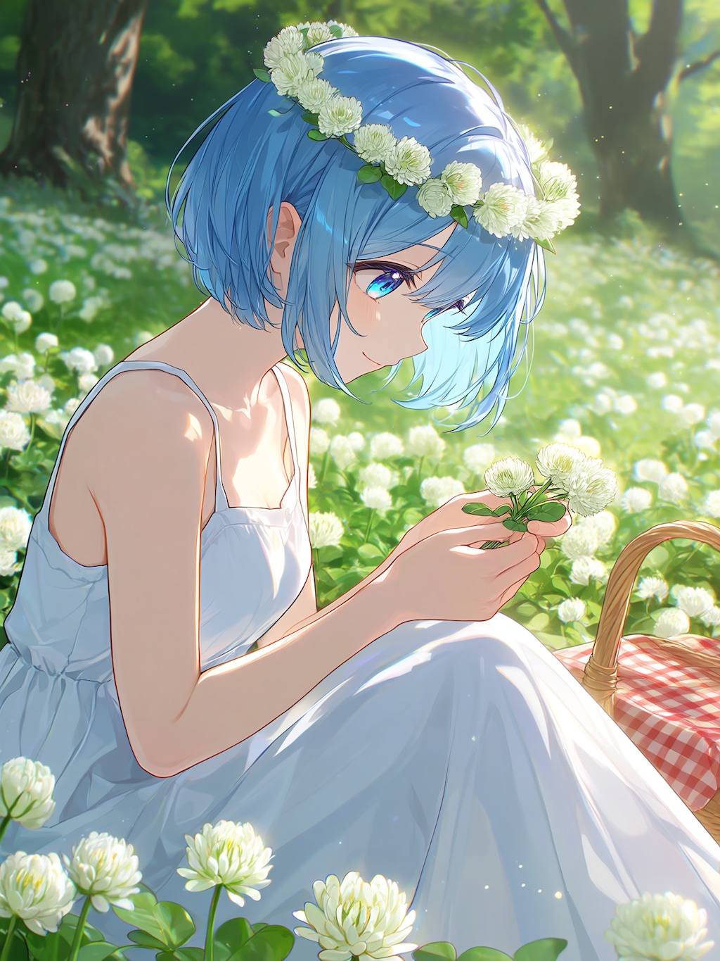クローバーの花冠