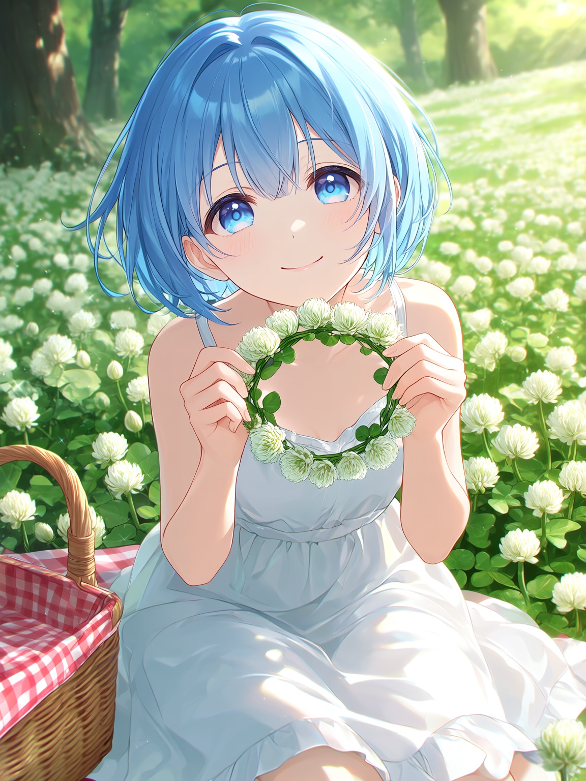 クローバーの花冠 | の人気AIイラスト・グラビア