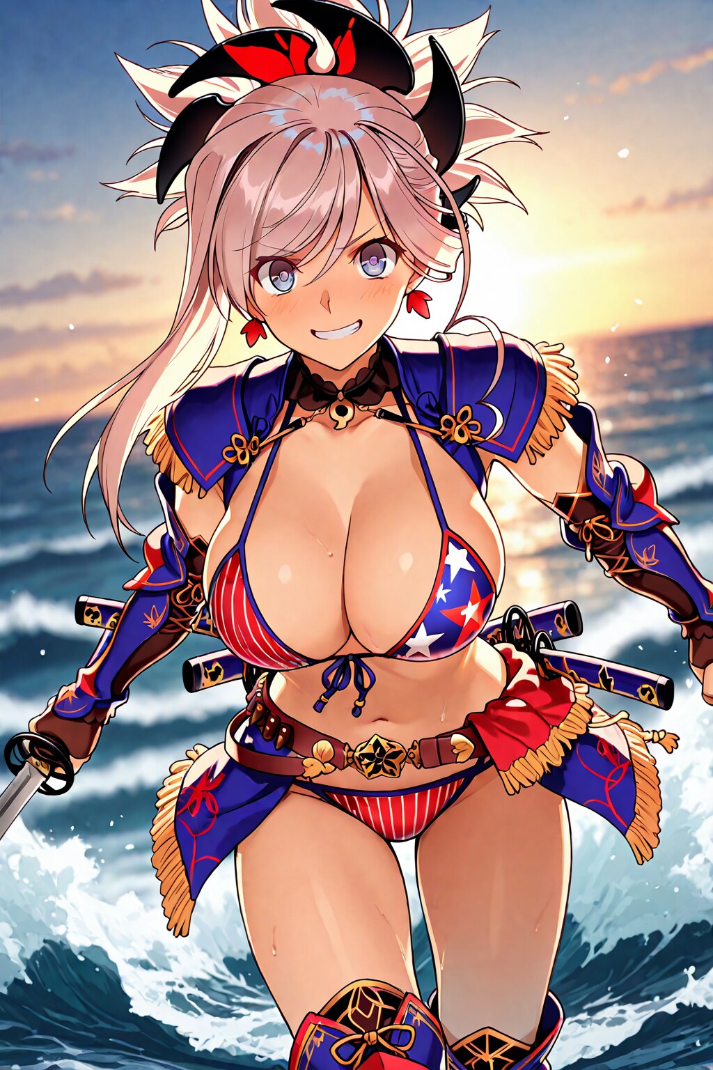 星条旗ビキニが豪華なFGO宮本武蔵🇺🇸👙🗡️❤️