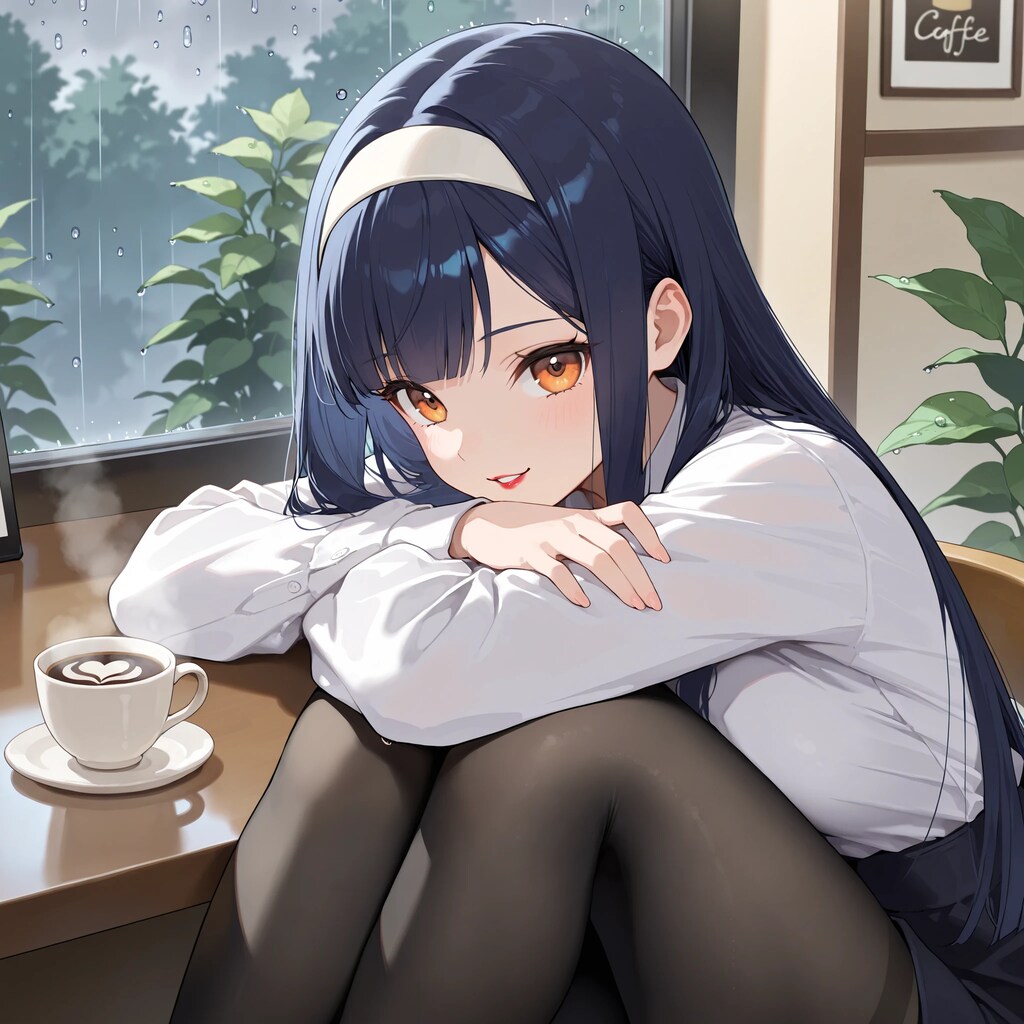 一緒に夏の雨の中に捕まった